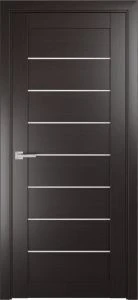 Межкомнатная дверь Лу-7 венге (стекло сатинат, 900x2000)