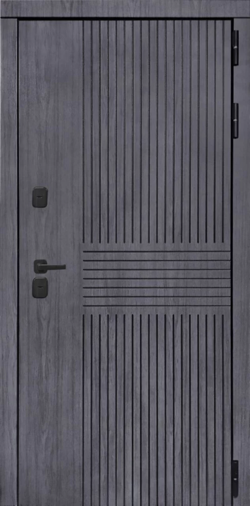 Входная дверь ДвериПРО Берген Фараон-2 (16мм, мореный дуб) DPRO195853 внешняя сторона