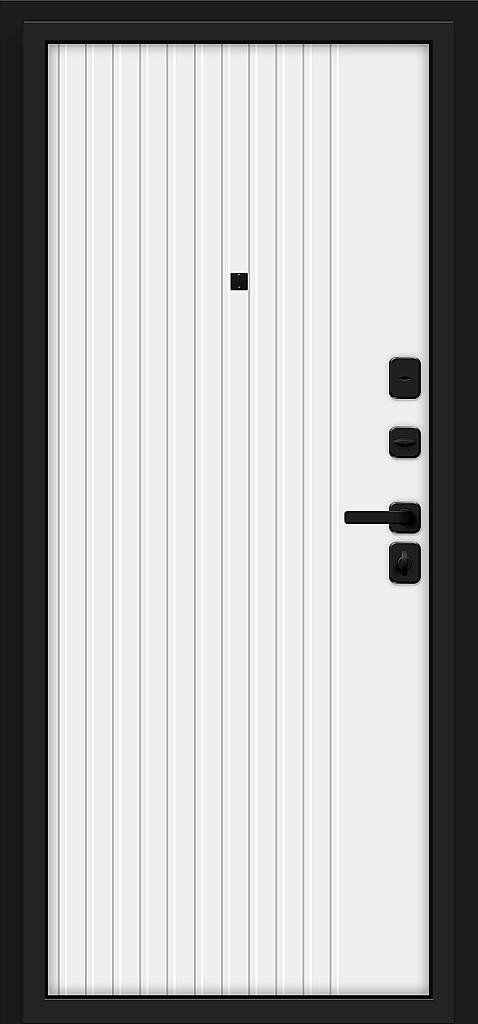 Входная дверь Граффити-32/SBlack Black Shell/White Pro BR6160 внутренняя сторона