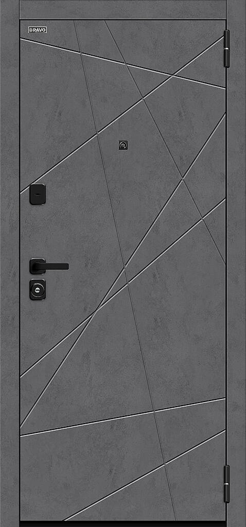 Фото Входная дверь Граффити-5/SBlack Slate Art/Look Art BR6159 внешняя сторона