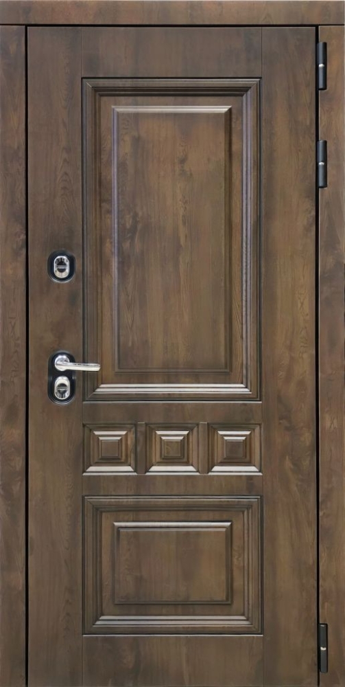 Входная дверь ДвериПРО Аура Лаура-2 (16мм, мореный дуб) DPRO195988 внешняя сторона