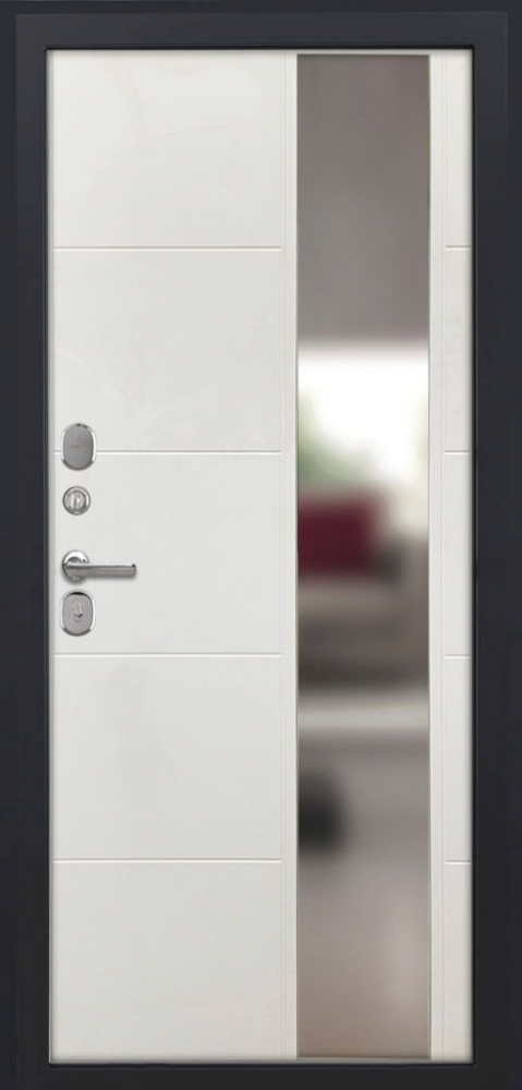 Входная дверь ДвериПРО L Термо ФЛЗ-649 капучино (зеркало) DPRO198143 внутренняя сторона